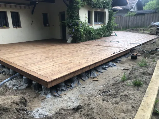 Fabrication et pose terrasse bois a soustons , Léon, DML Multiservices