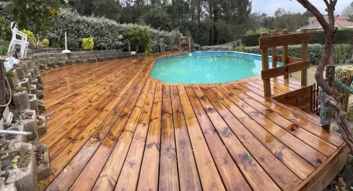 Pose et fabrication terrasse bois à Capbreton, Léon, DML Multiservices