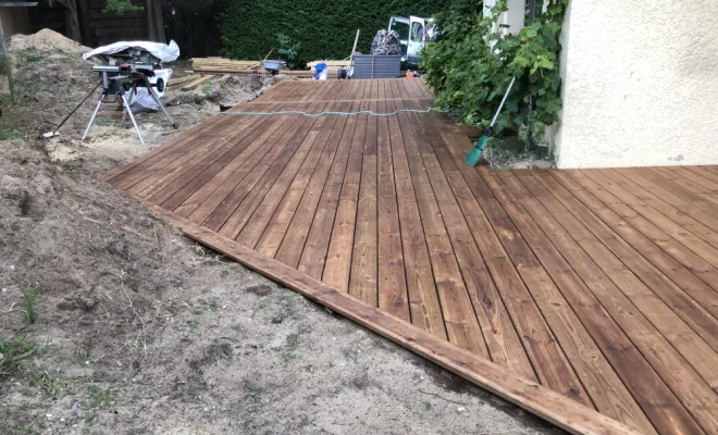 Fabrication et pose terrasse bois a soustons , Léon, DML Multiservices