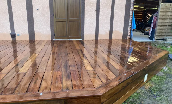 Fabrication et pose terrasse a magescq, Léon, DML Multiservices