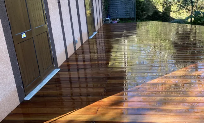 Fabrication et pose terrasse a magescq, Léon, DML Multiservices