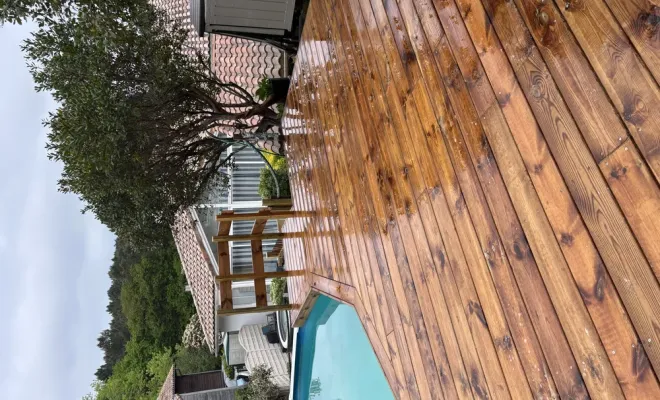 Pose et fabrication terrasse bois à Capbreton, Léon, DML Multiservices