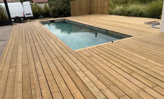 Pose et fabrication terrasse bois à Vielle-Saint-Girons, Léon, DML Multiservices