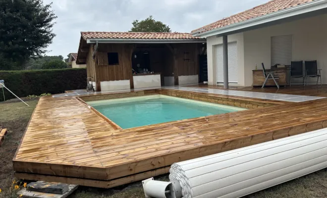 Pose terrasse bois et carrelage a LEON, Léon, DML Multiservices