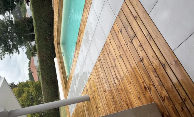 Pose terrasse bois et carrelage a LEON, Léon, DML Multiservices