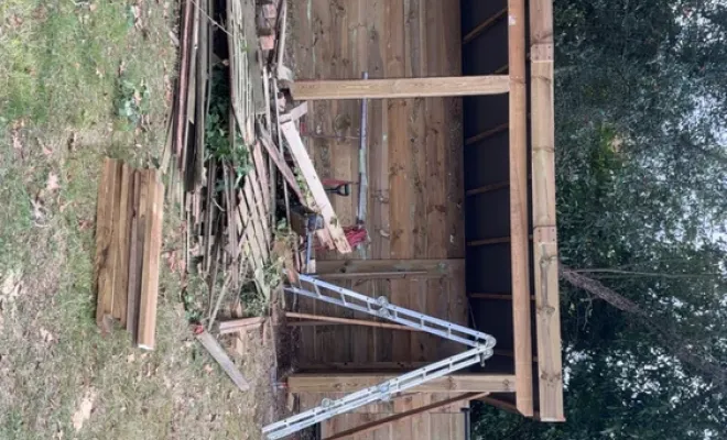 Fabrication clôture et abris à bois à Soustons, Léon, DML Multiservices